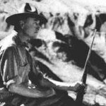 Roy Chapman Andrews in the Gobi Desert 